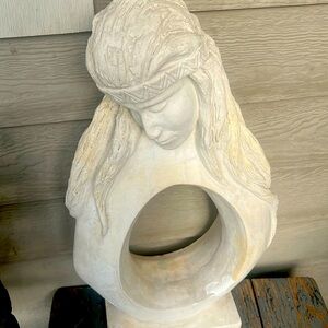 Indian Maiden Terracotta Clay Sculpture Vanguard Accents $300 Unique